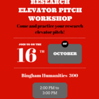 Research Elevator Pitch Workshop