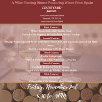 Wine Dinner with Selection of Spanish Wines