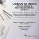 Urban Studies Study Break and Registration Party