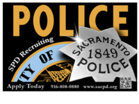 Sacramento Police Department Info Table