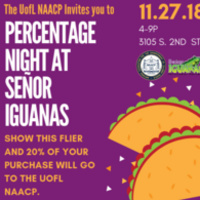 Percentage Night at Senior Iguanas