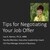 Tips for Negotiating Your Job Offer