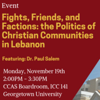 Fights, Friends, and Factions: the Politics of Christian Communities in Lebanon