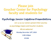 Psychology Senior Capstone Presentations