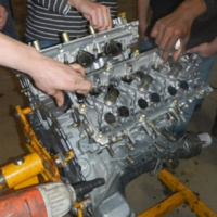Engine Teardown with Four Wheelers at Michigan Tech 2018