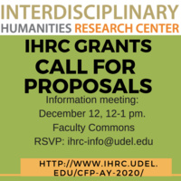 Call for Proposals IHRC Grants Information Meeting