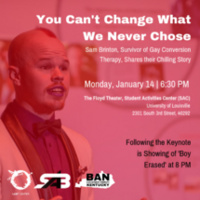 You Can't Change What We Never Chose: Keynote and a Film