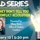SOLD Workshop Series | What They Don't Tell You About Conflict Resolution