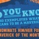 Maverick of the Month Tabling