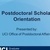 Postdoctoral Scholar Orientation and Information Session