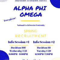 Alpha Phi Omega Information Session #1