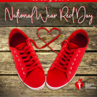 "National Wear Red Day" group photo