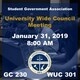 Student Government Association University Wide Council Meeting