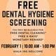 New Patient Screening to Qualify for Free Dental Hygiene Care for WREB Exam