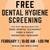 New Patient Screening to Qualify for Free Dental Hygiene Care for WREB Exam