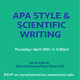 APA Style & Scientific Writing