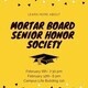 Mortar Board Senior Honors Society Information Session