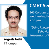 CMET Seminar - Yogesh Joshi, IIT Kanpur