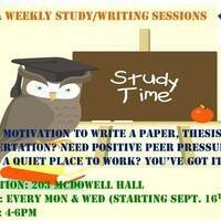 BGSA Weekly Writing and Study Sessions