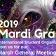 Mardi Gras: March General Meeting