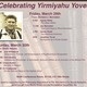 Celebrating Yirmiyahu Yovel