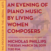 An evening of piano music by living women composers—Nicholas Phillips