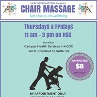 $8 30 minute chair massage