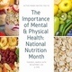 Active Minds General Meeting: National Nutrition Month
