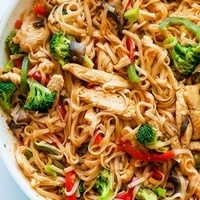 C-Cubed Luncheon - Thai Stir Fried Noodles with Chicken or Tofu