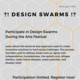 Design Swarms: Registration Open