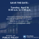 Public Policy Info Table Lewis Katz Building