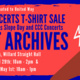Cornell Concert Archives: our vintage concert t-shirt sale!