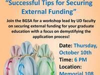 Black Graduate Student Association General Body Meeting: “Successful Tips for Securing External Funding” Black Graduate Student Association General Body Meeting: “Successful Tips for Securing External Funding”
