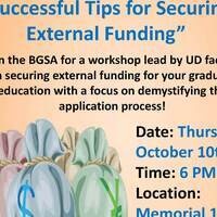 Black Graduate Student Association General Body Meeting: “Successful Tips for Securing External Funding”