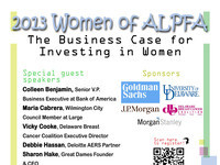 2013 Women of ALPFA: The Business Case for Investing in Women 2013 Women of ALPFA: The Business Case for Investing in Women