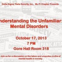 Understanding the Unfamiliar: Mental Disorders